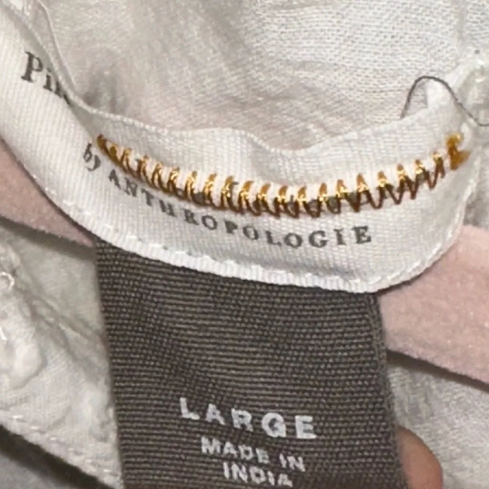 Anthropologie Pilcro Tavi eyelet and swiss dot dolman sleeve blouse - Picture 7 of 7